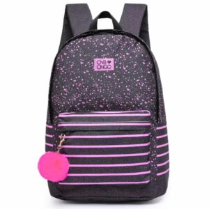 mochila onbongo preto rosa