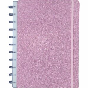 Caderno universitário Shine Rosa