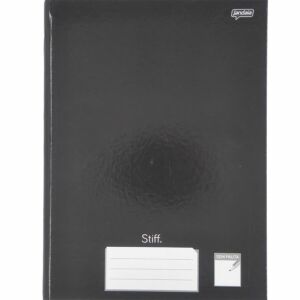 Caderno brochura Stiff preto