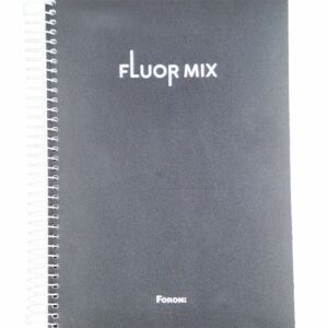 Caderno Fluor Mix Preto
