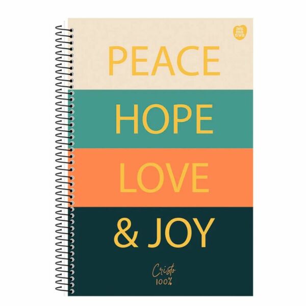 Caderno Cristo 100 80 Folhas – Fé & Qualidade São Domingos - Imagem 3
