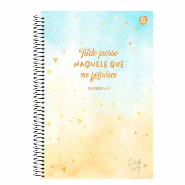 Caderno Cristo 100 80 Folhas – Fé & Qualidade São Domingos - Imagem 4