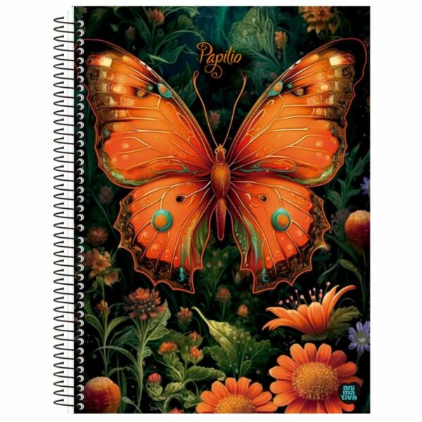 Caderno Papilio 80 Folhas – Borboletas & Qualidade São Domingos - Imagem 2