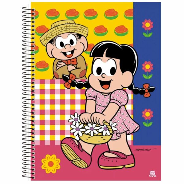Caderno Chico Bento 80 Folhas 1 Matéria São Domingos - Imagem 3