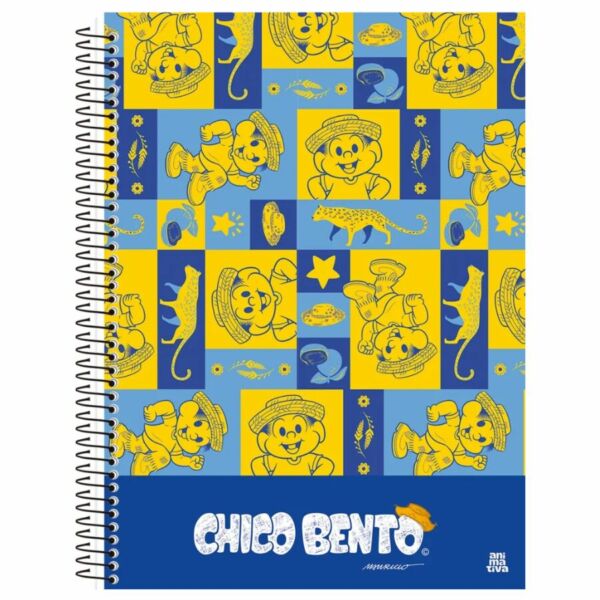Caderno Chico Bento 80 Folhas 1 Matéria São Domingos - Imagem 4