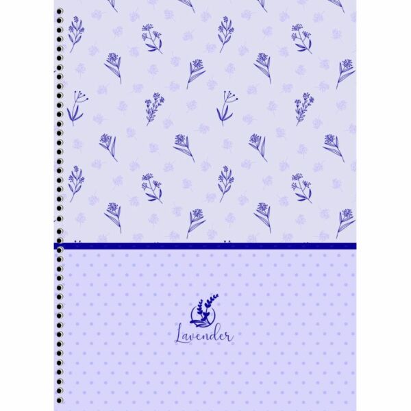 Caderno Universitário 1 Matéria  Lavander 80 Folhas - Imagem 5