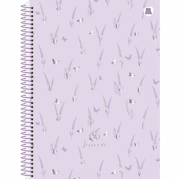 Caderno Universitário 1 Matéria  Lavander 80 Folhas - Imagem 8