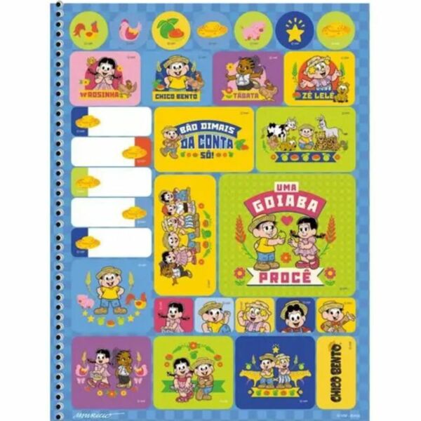 Caderno Chico Bento 80 Folhas 1 Matéria São Domingos - Imagem 7