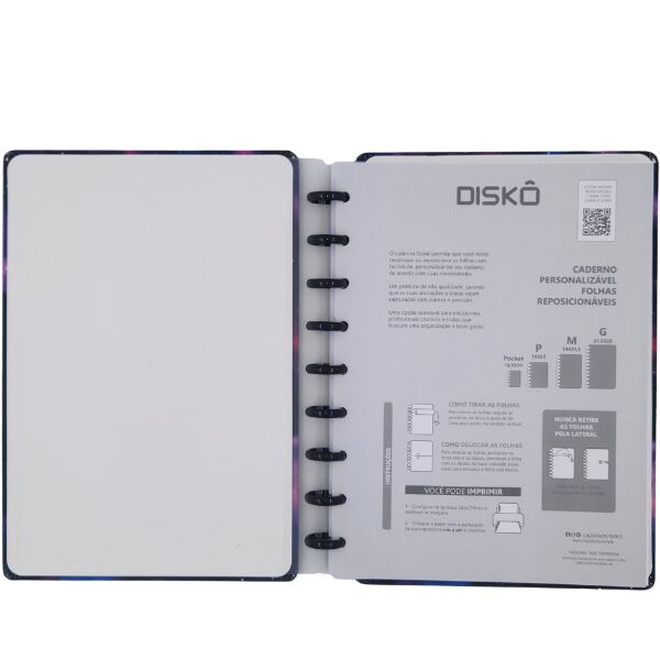 Caderno Inteligente Shine Rosa médio1 materia – Brilho, Organização e Praticidade em um Só Lugar - Imagem 2