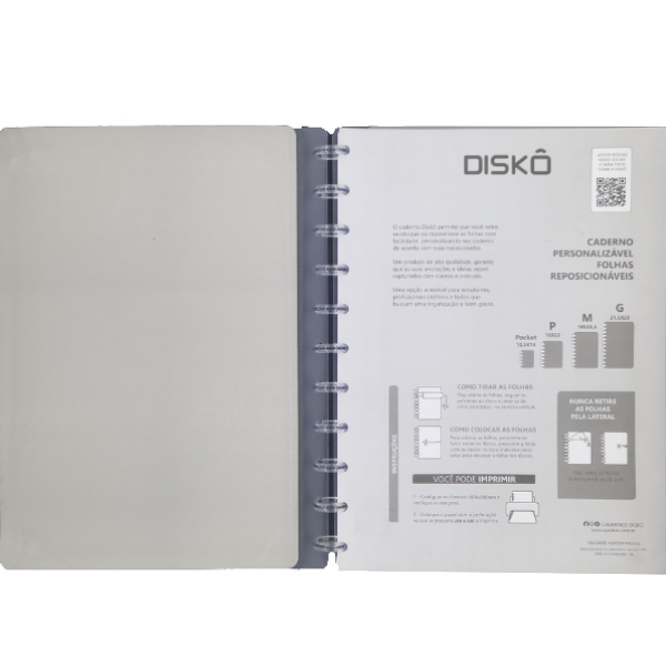 Caderno universitário Diskô Cactus 1 matéria 80 folhas 28cm x 21cm x 1,6cm - Imagem 2