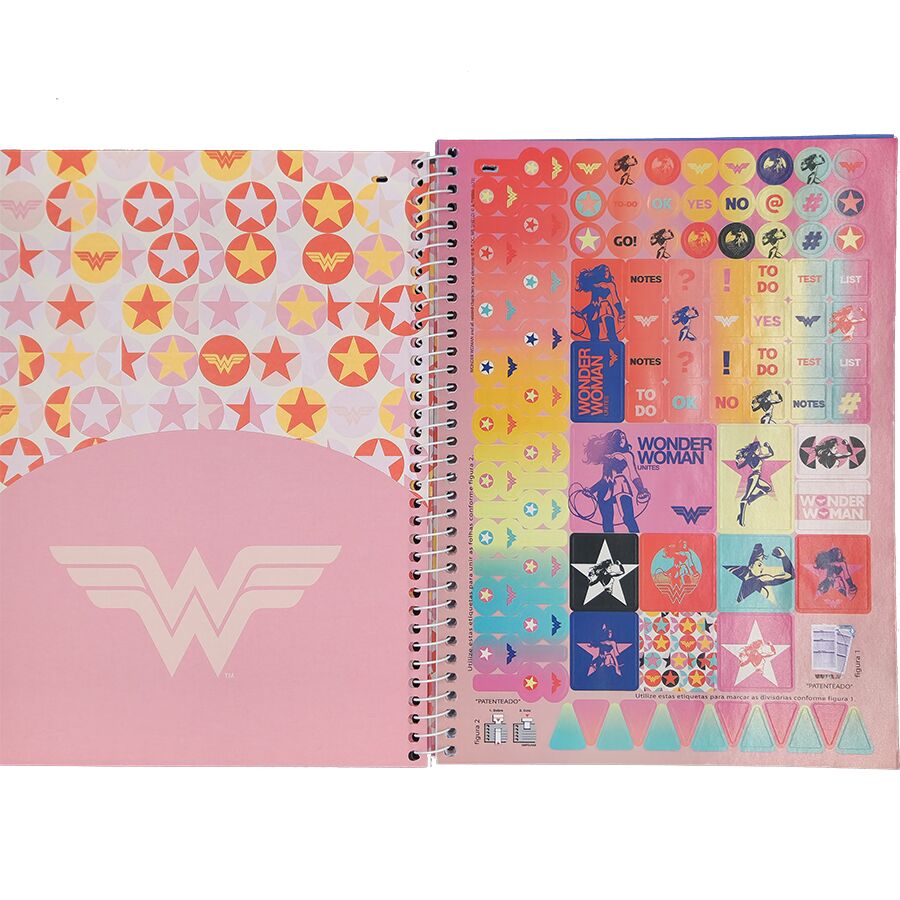 Caderno Mulher Maravilha 1 Matéria - Imagem 6