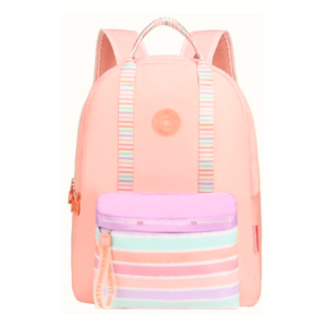 Mochila Juvenil Marshmallow Making Life Sweet Salmão