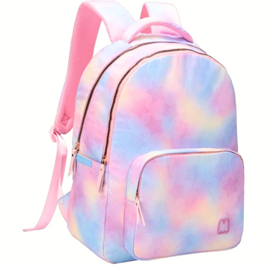 Mochila Juvenil Marshmallow Prisma Arco-íris