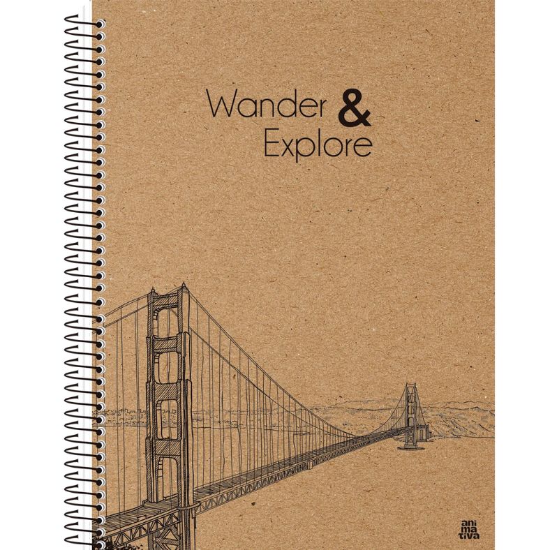 Caderno Paper Kraft 1 Matéria – Design Sustentável e Estilo Minimalista para Suas Anotações - Imagem 2