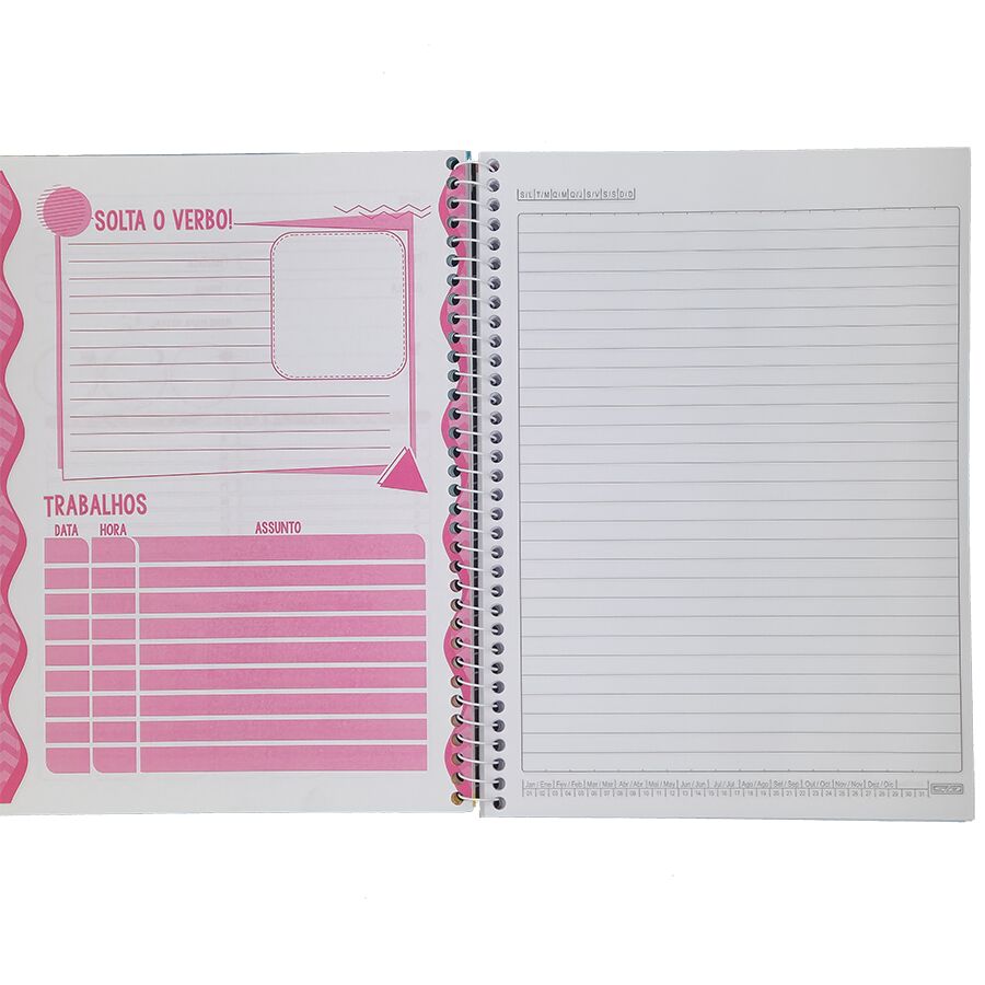 Caderno universitário SD Lollipop 1 matéria 80 folhas 27,5cm x 20cm x 1,2cm - Imagem 4