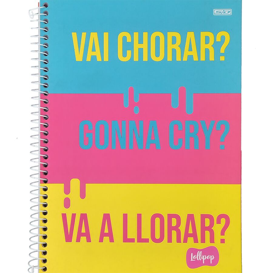 Caderno universitário SD Lollipop 1 matéria 80 folhas 27,5cm x 20cm x 1,2cm - Imagem 5