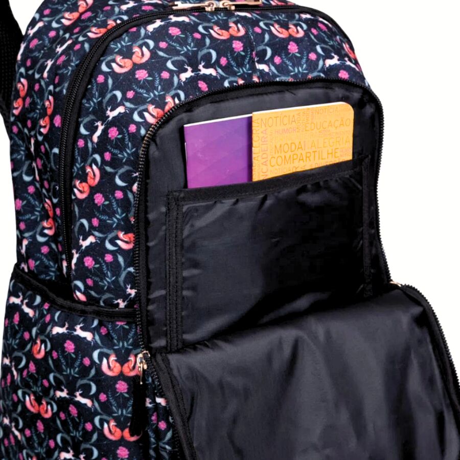 Mochila Escolar Sestini Magic Fox - Imagem 6