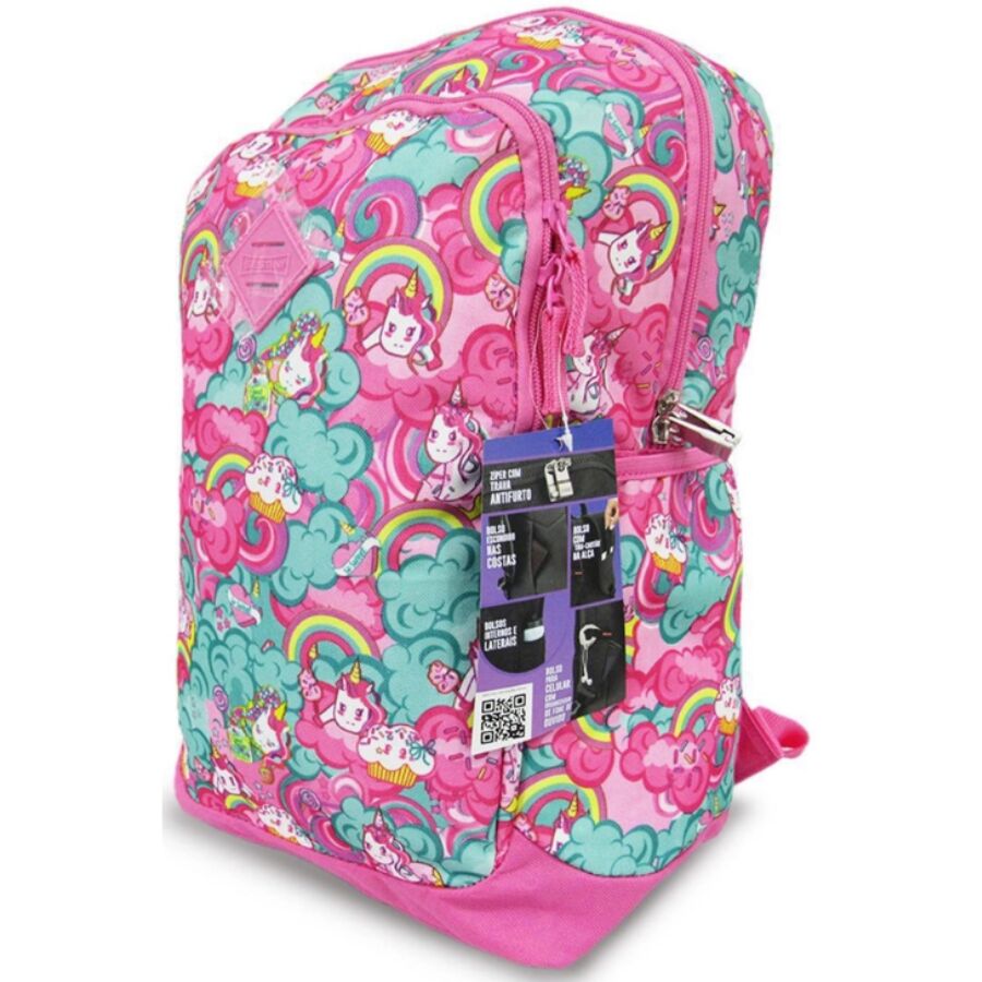 Mochila Magic Unicórnio Sestini 2 compartimentos - Imagem 2