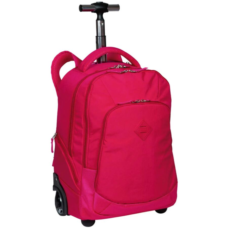Mochila Rolling Crinkle Pink 2 rodas Sestini - Imagem 3