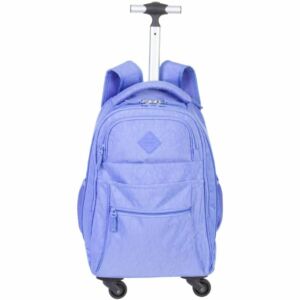 Mochila Rolling Crinkle Lavanda 4 rodas