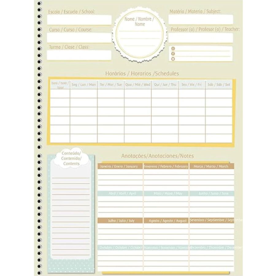 Caderno So cute Animativa 1 matéria - Imagem 2