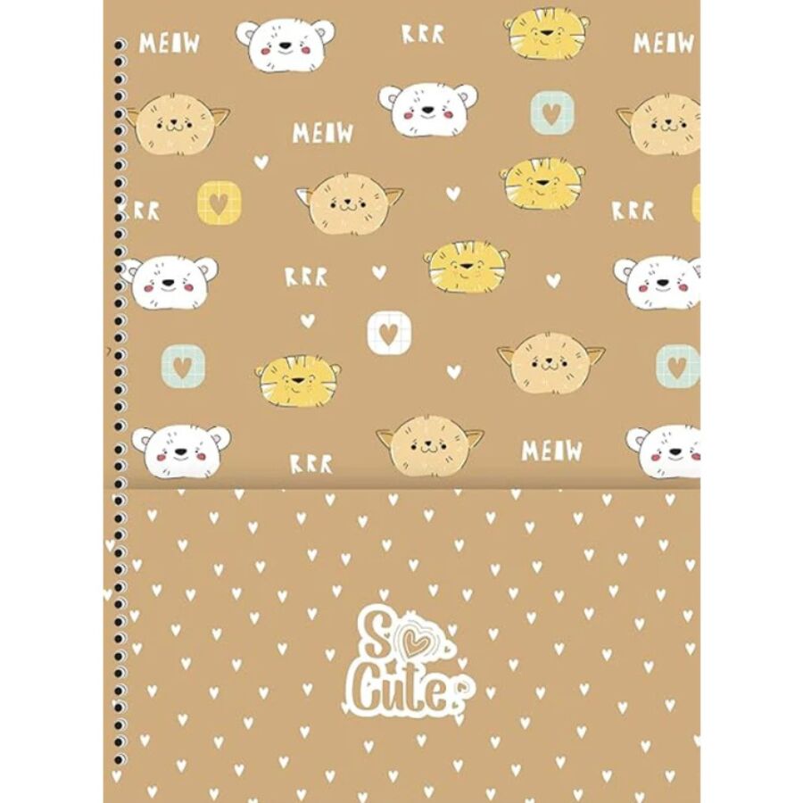Caderno So cute Animativa 1 matéria - Imagem 4
