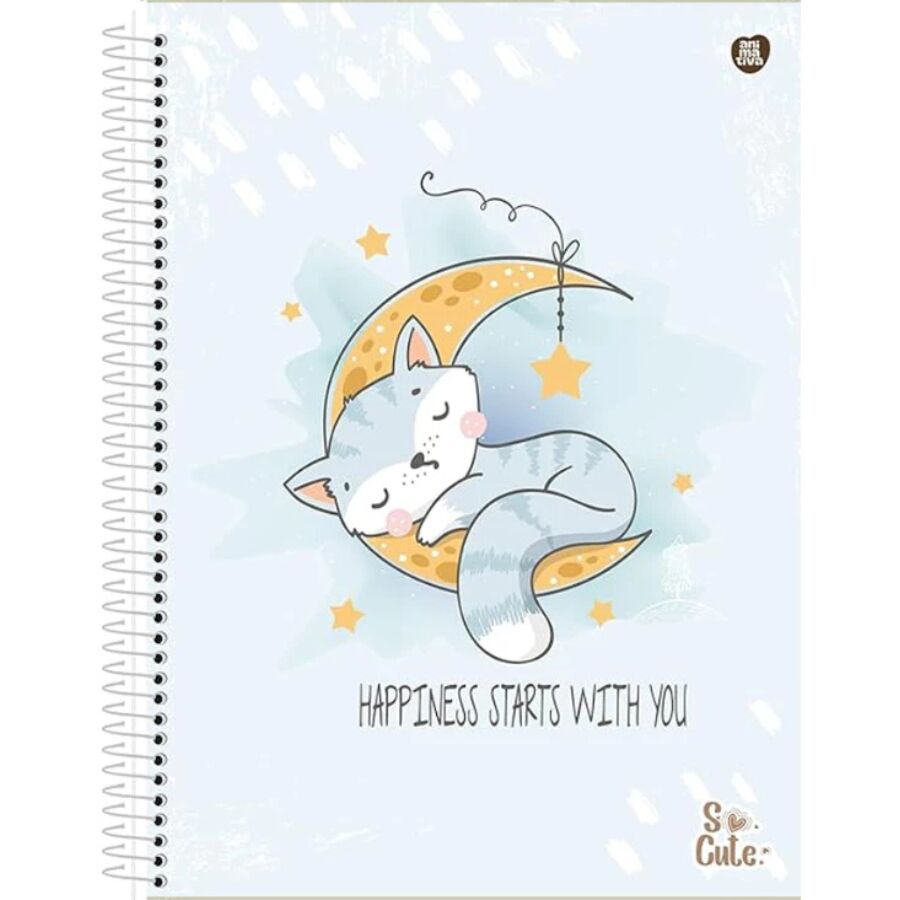 Caderno So cute Animativa 1 matéria - Imagem 5