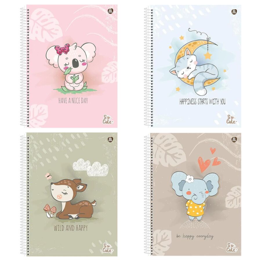 Caderno So cute Animativa 1 matéria - Imagem 6