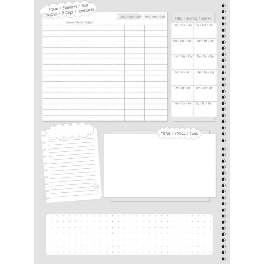 Caderno Daisy Animativa 1 materia - Imagem 9