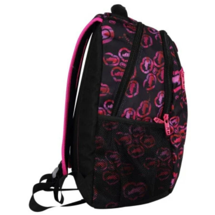 mochila Nytron Ecko Function Preto e Rosa 2 compartimentos - Imagem 2