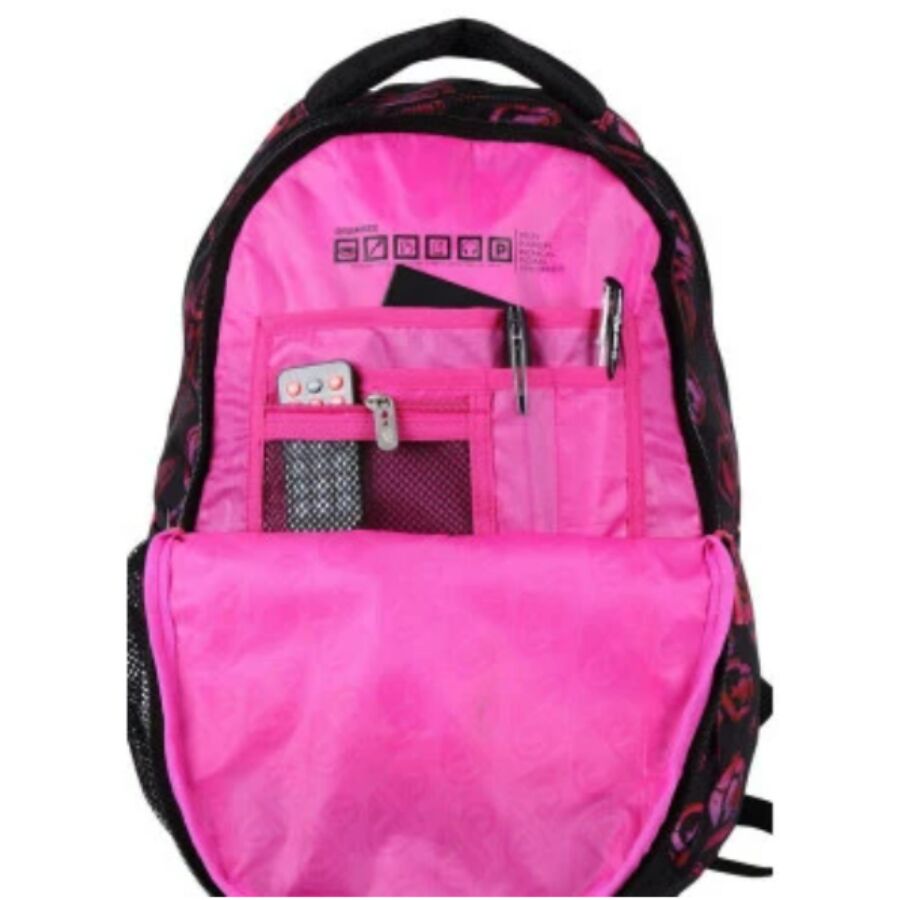 mochila Nytron Ecko Function Preto e Rosa 2 compartimentos - Imagem 3