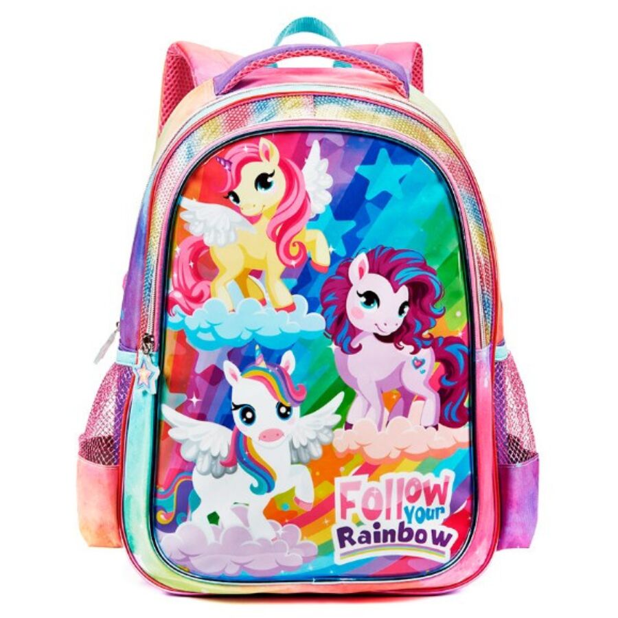 mochila rainbow infantil Fem DL1712 - Imagem 2