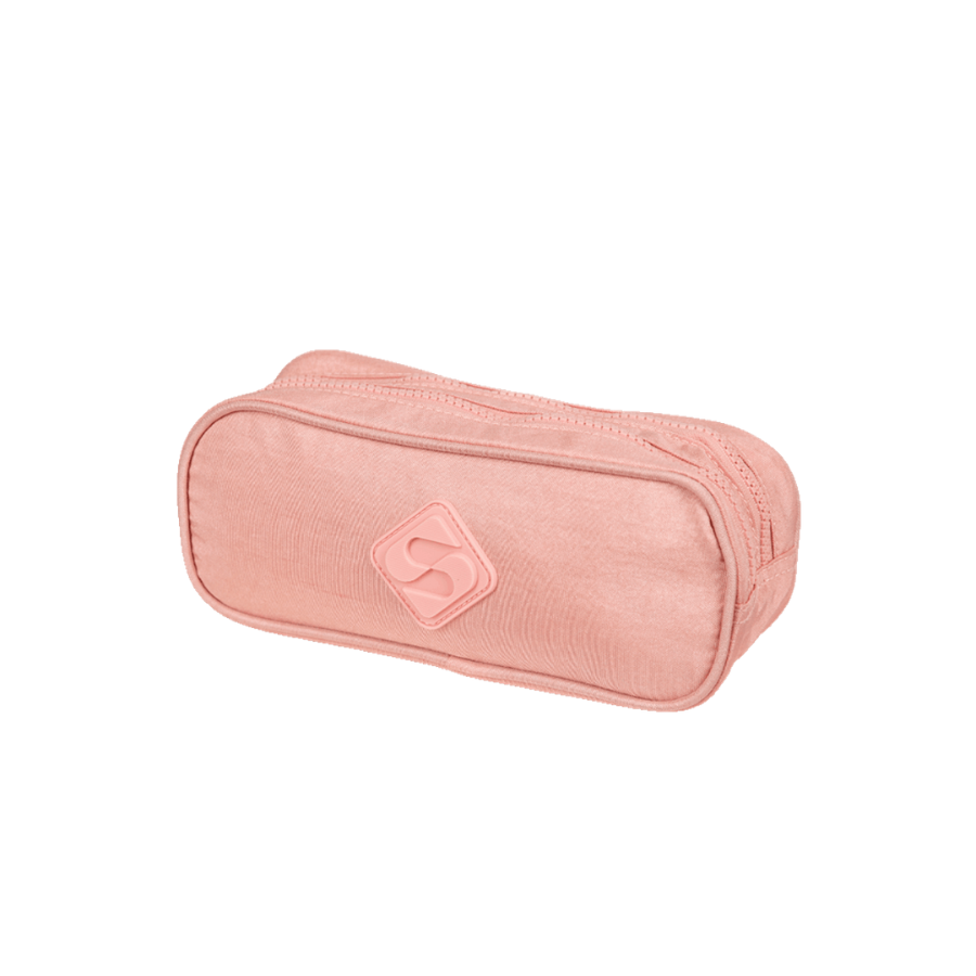 Estojo Rosa Pastel Sestini 2 compartimentos 075507-13 - Imagem 2
