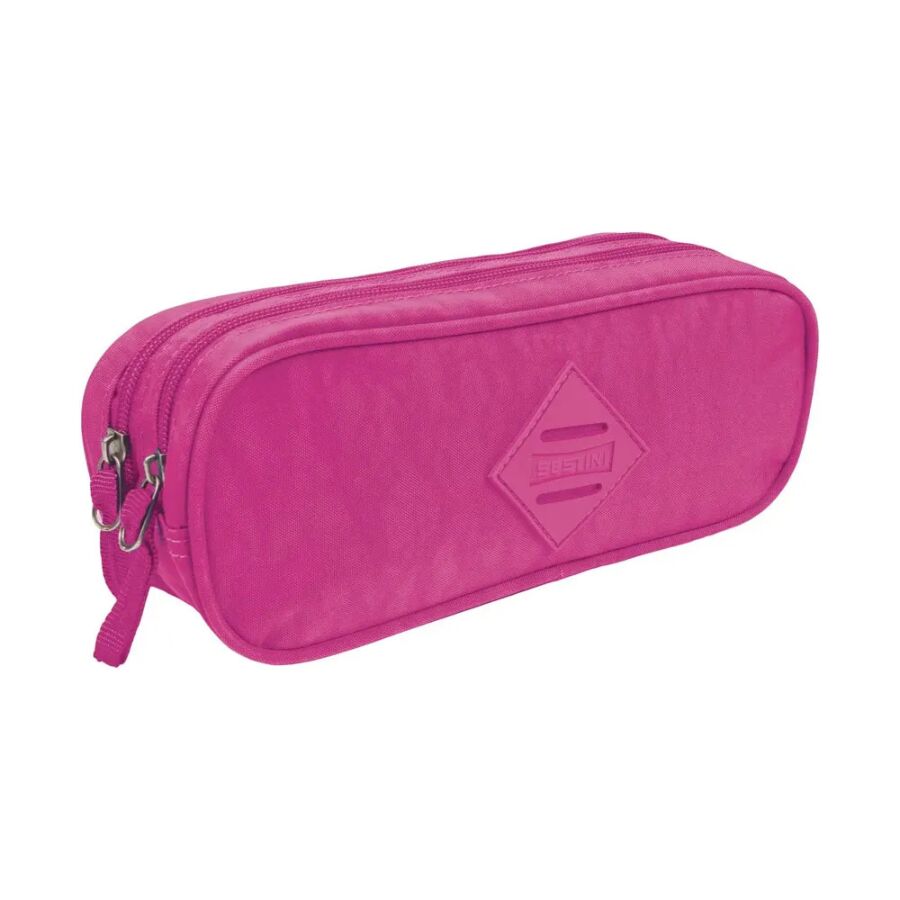 Estojo Sestini Rosa Chock 2 compartimentos 075507-08 - Imagem 2