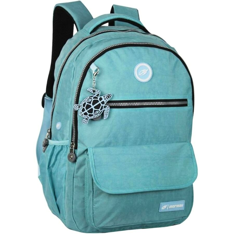 mochila mormaii verde menta casual 2 compartimentos
