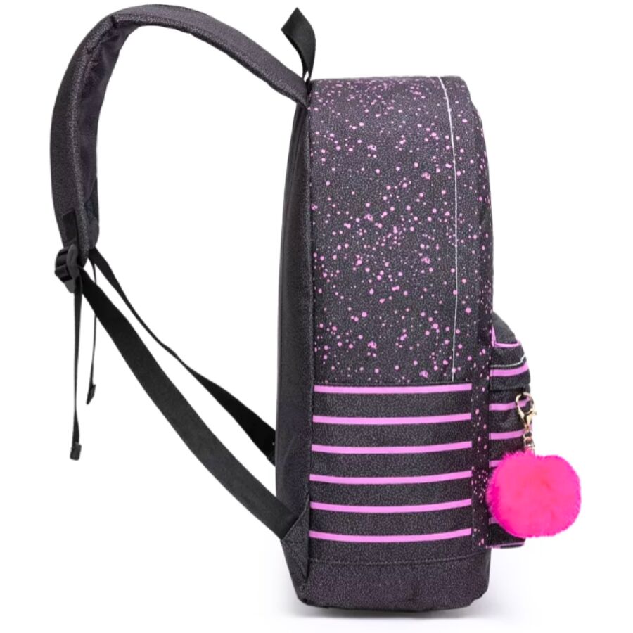 mochila onbongo preto rosa onbongo 2 compartimentos - Imagem 2