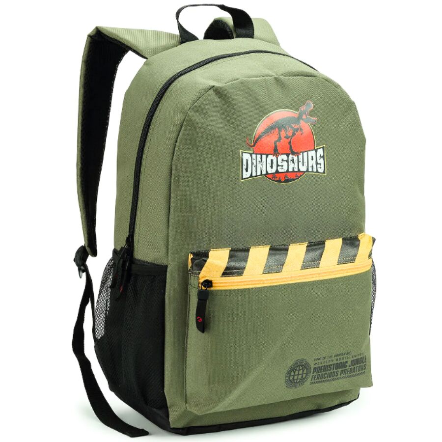 Mochila Escolar Dinossauros Seanite 2 compartimentos