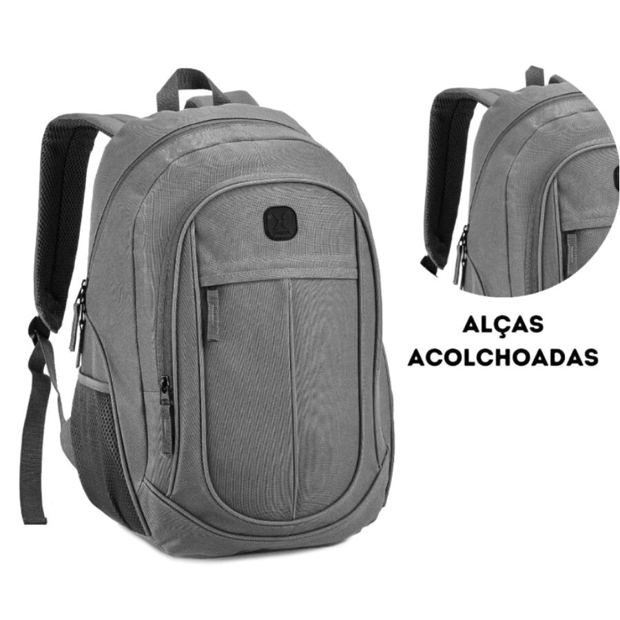 mochila Denlex DL1612 Cinza - Imagem 2