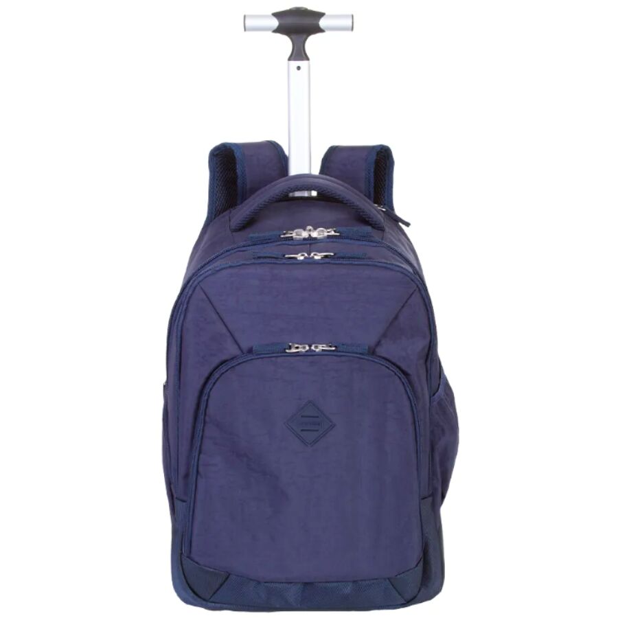 Mochila Rolling Crinkle Azul escuro 2 rodas
