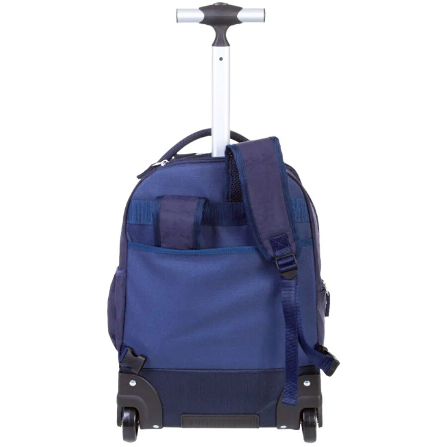 Mochila Rolling Crinkle Azul escuro 2 rodas - Imagem 3