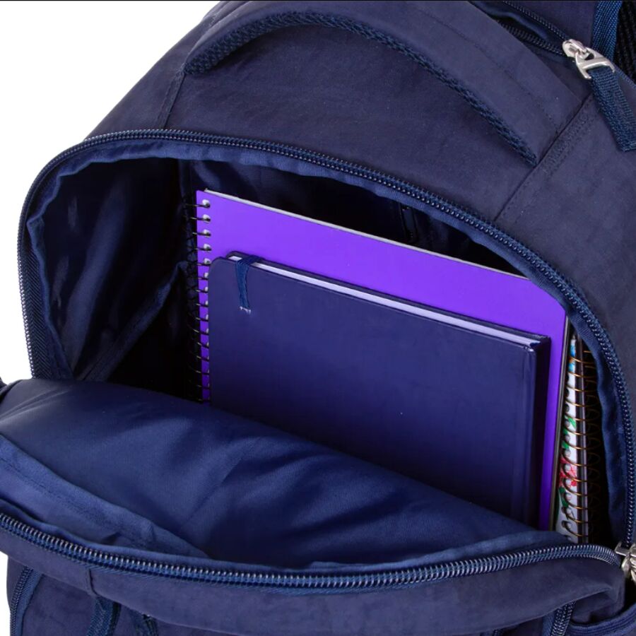 Mochila Rolling Crinkle Azul escuro 2 rodas - Imagem 9