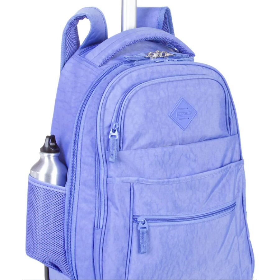 Mochila Rolling Crinkle Lavanda 4 rodas - Imagem 7