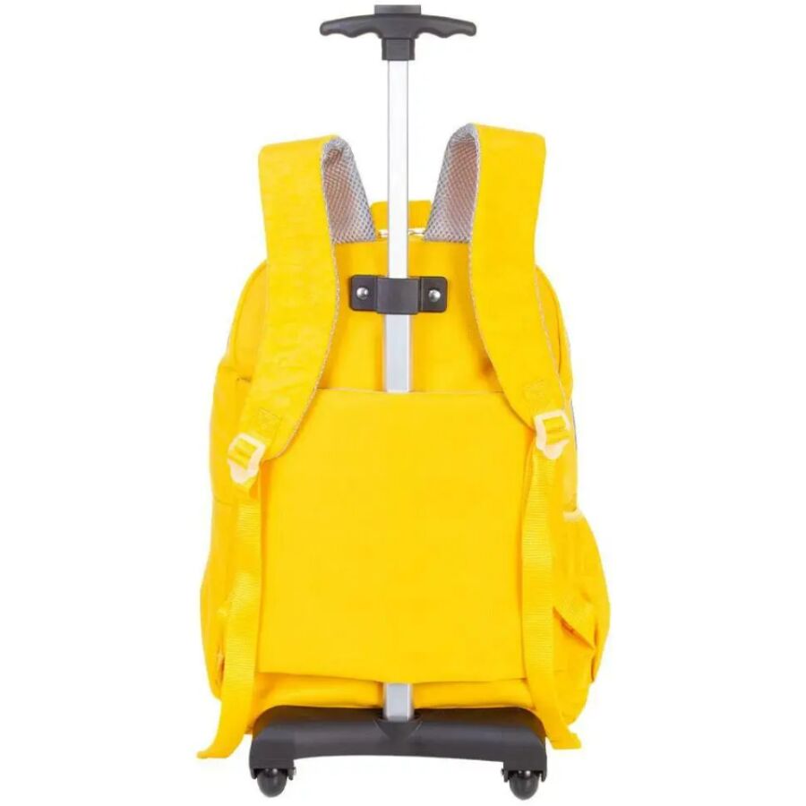 Mochila Rolling Crinkle Amarelo 2 rodas Sestini - Imagem 3