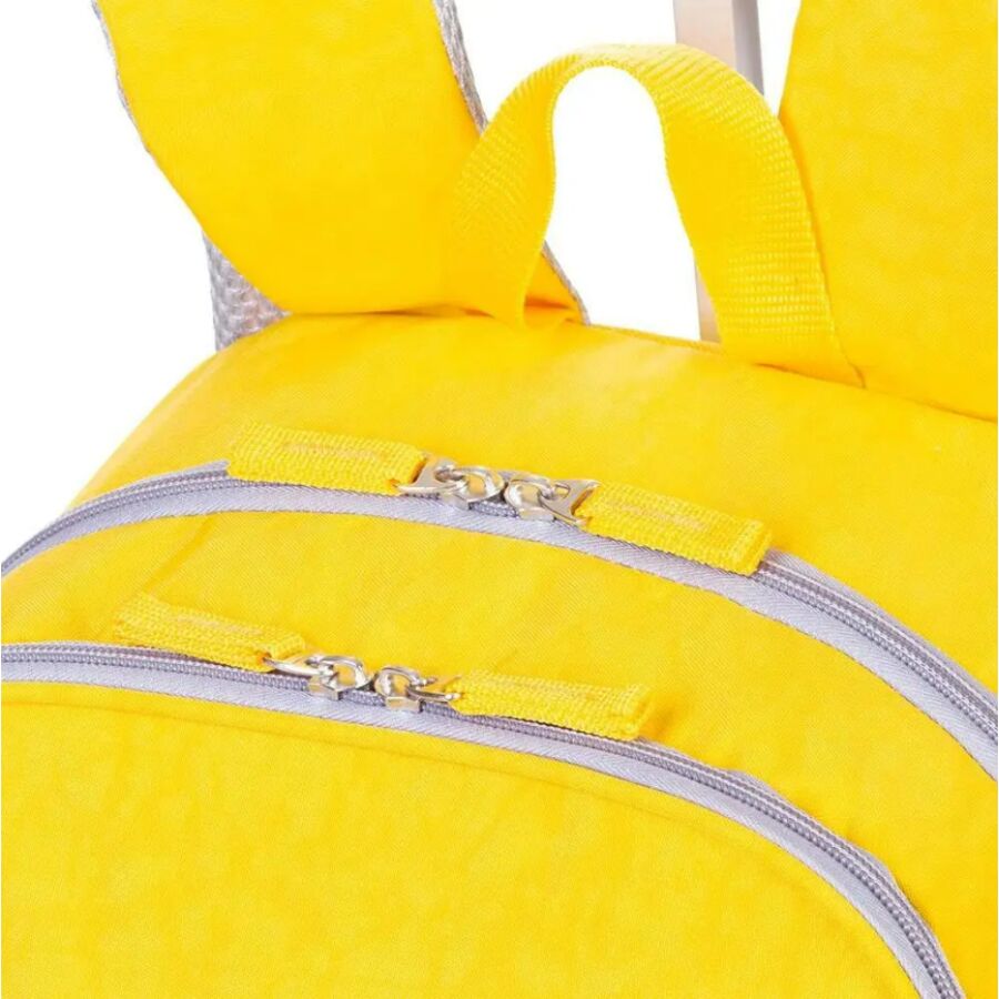 Mochila Rolling Crinkle Amarelo 2 rodas Sestini - Imagem 7