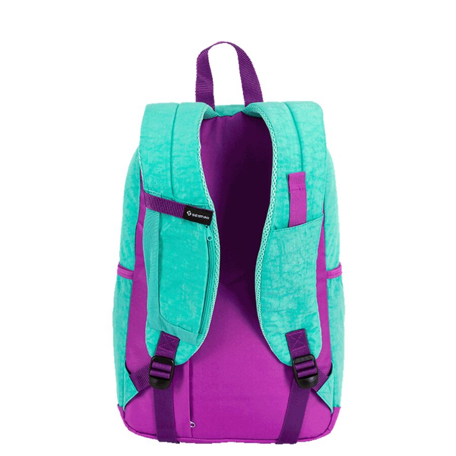 Mochila Sestini Magic Crinkle Azul Turquesa 2 - Imagem 5