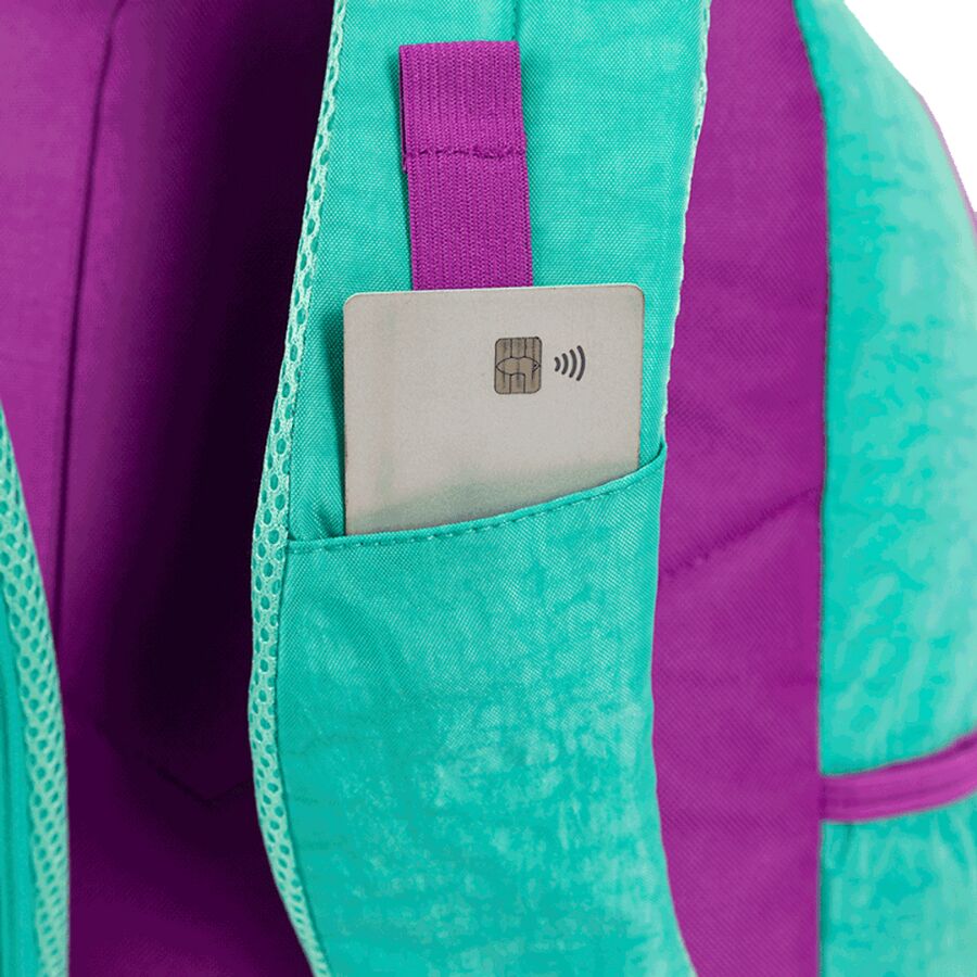 Mochila Sestini Magic Crinkle Azul Turquesa 2 - Imagem 7