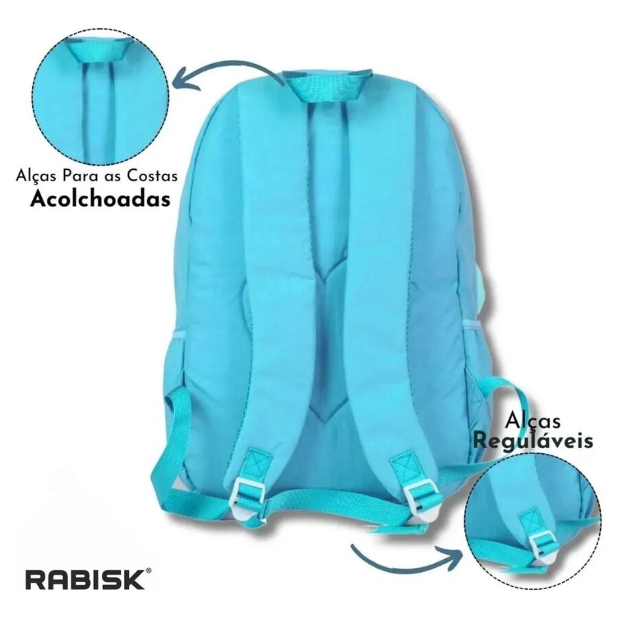 Mochila Rabisk Verde pompom RK4103 - Imagem 5