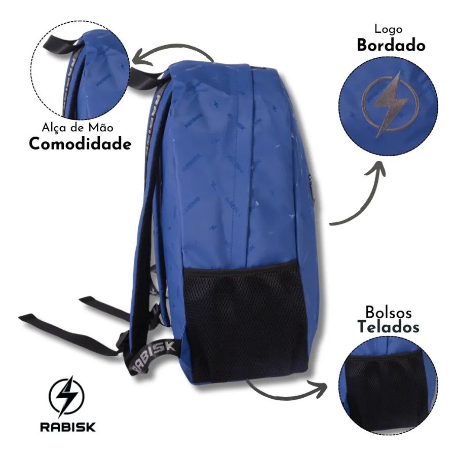 Mochila Rabisk Azul RK2490 - Imagem 2