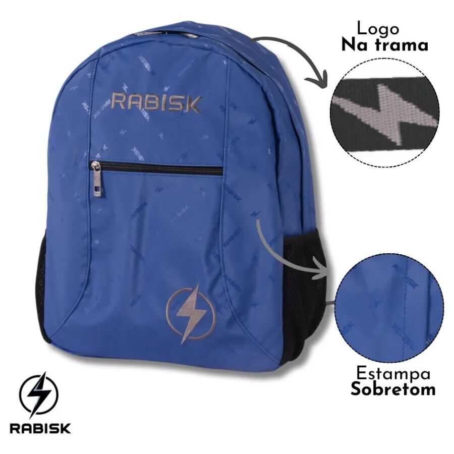 Mochila Rabisk Azul RK2490 - Imagem 3