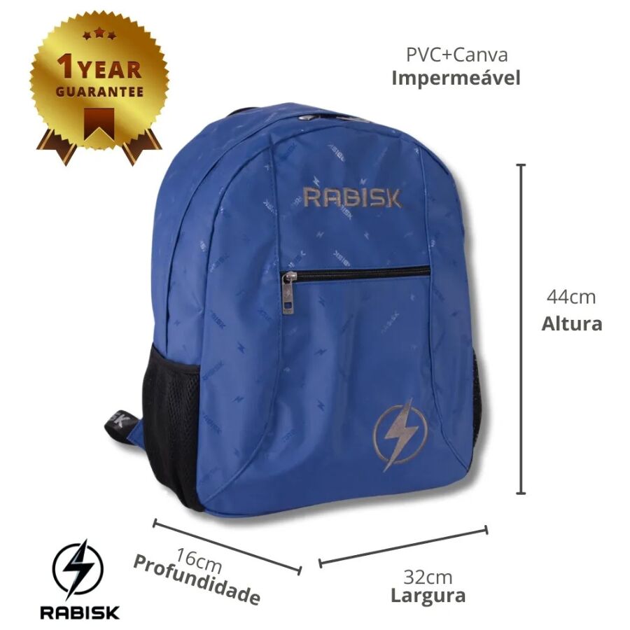 Mochila Rabisk Azul RK2490 - Imagem 4